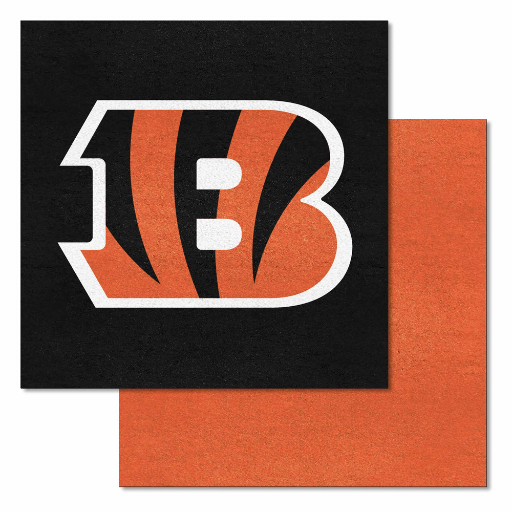 NFL - Cincinnati Bengals Team Carpet Tiles - Logo Brands - Flyclothing LLC