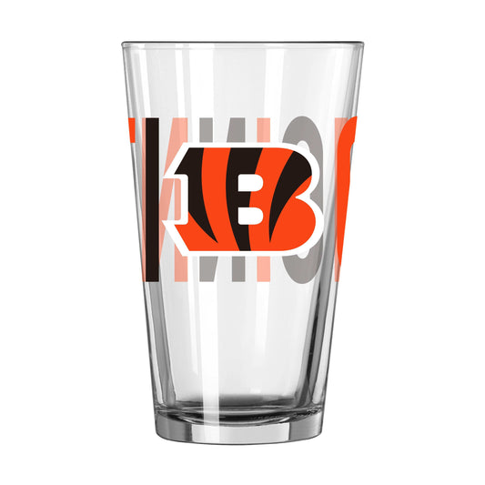 Cincinnati Bengals 16oz Overtime Pint Glass - Logo Brands - Flyclothing LLC