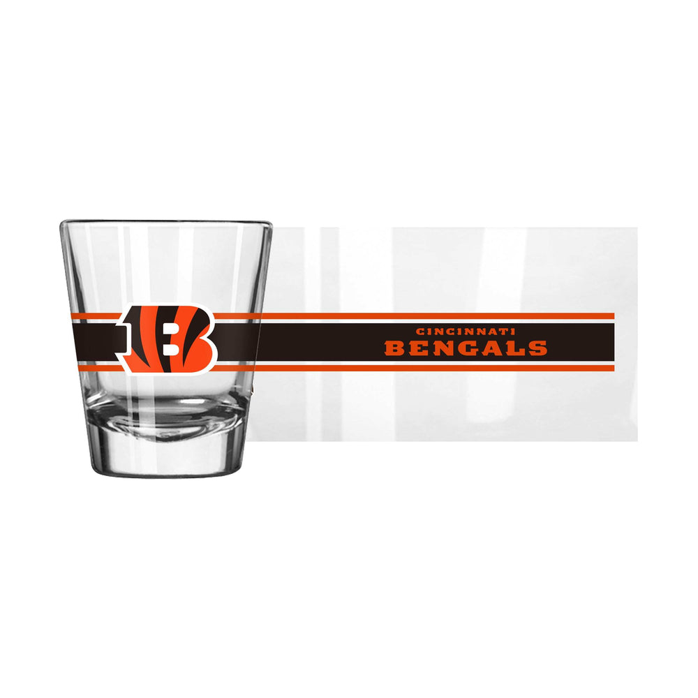 Cincinnati Bengals 2oz Stripe Shot Glass - Logo Brands - Flyclothing LLC