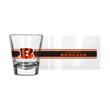 Cincinnati Bengals 2oz Stripe Shot Glass - Logo Brands - Flyclothing LLC