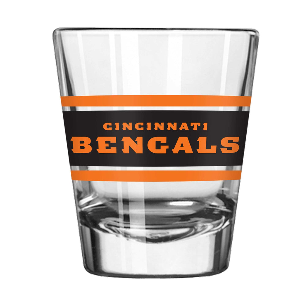 Cincinnati Bengals 2oz Stripe Shot Glass - Logo Brands - Flyclothing LLC
