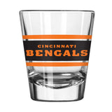 Cincinnati Bengals 2oz Stripe Shot Glass - Logo Brands - Flyclothing LLC