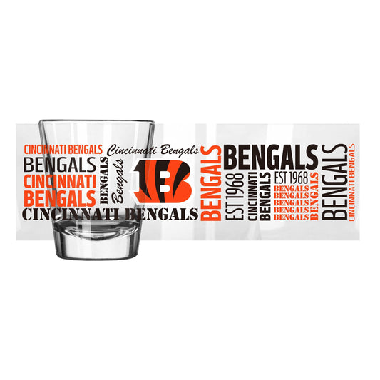 Cincinnati Bengals 2oz Spirit Shot Glass - Logo Brands - Flyclothing LLC