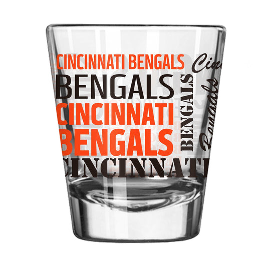 Cincinnati Bengals 2oz Spirit Shot Glass - Logo Brands - Flyclothing LLC