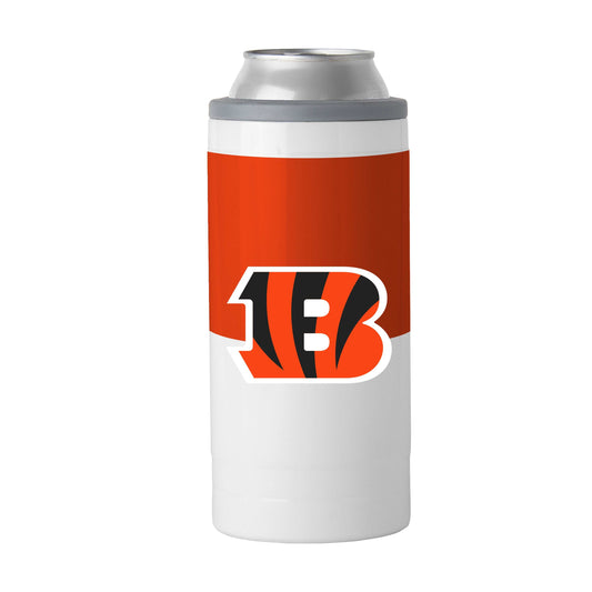 Cincinnati Bengals 12oz Colorblock Slim Can Coolie - Logo Brands - Flyclothing LLC