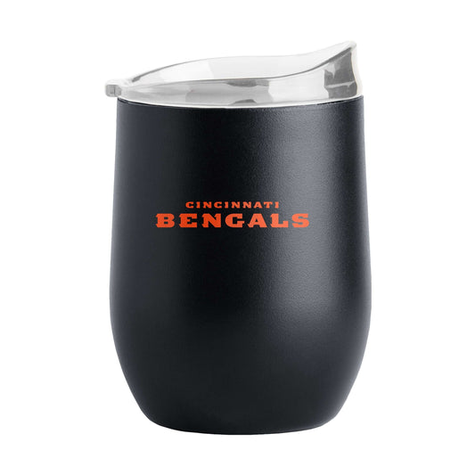 Cincinnati Bengals 16oz Flipside Powder Coat Curved Beverage - Logo Brands - Flyclothing LLC