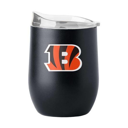 Cincinnati Bengals 16oz Flipside Powder Coat Curved Beverage - Logo Brands - Flyclothing LLC
