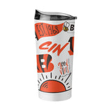 Cincinnati Bengals 20oz Native Powder Coat Tumbler - Logo Brands - Flyclothing LLC