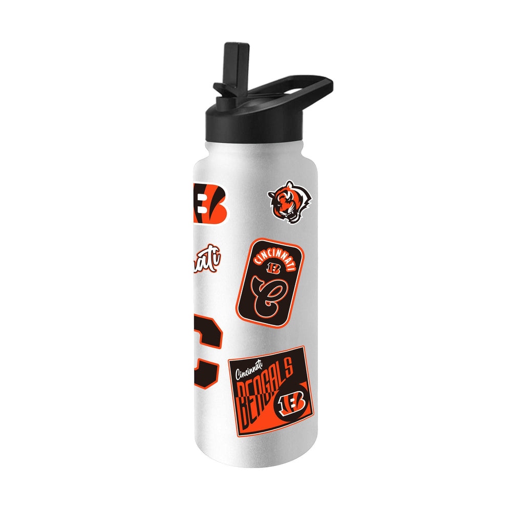 Cincinnati Bengals Dreamweave 34oz Quencher Bottle - Logo Brands - Flyclothing LLC