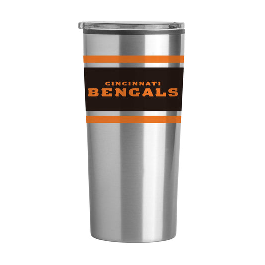 Cincinnati Bengals Stripe 20 oz Fusion Tumbler - Logo Brands - Flyclothing LLC