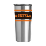 Cincinnati Bengals Stripe 20 oz Fusion Tumbler - Logo Brands - Flyclothing LLC