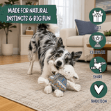 Leo Lamb Plush Dog Toy Knottie® - HuggleHounds - Flyclothing LLC