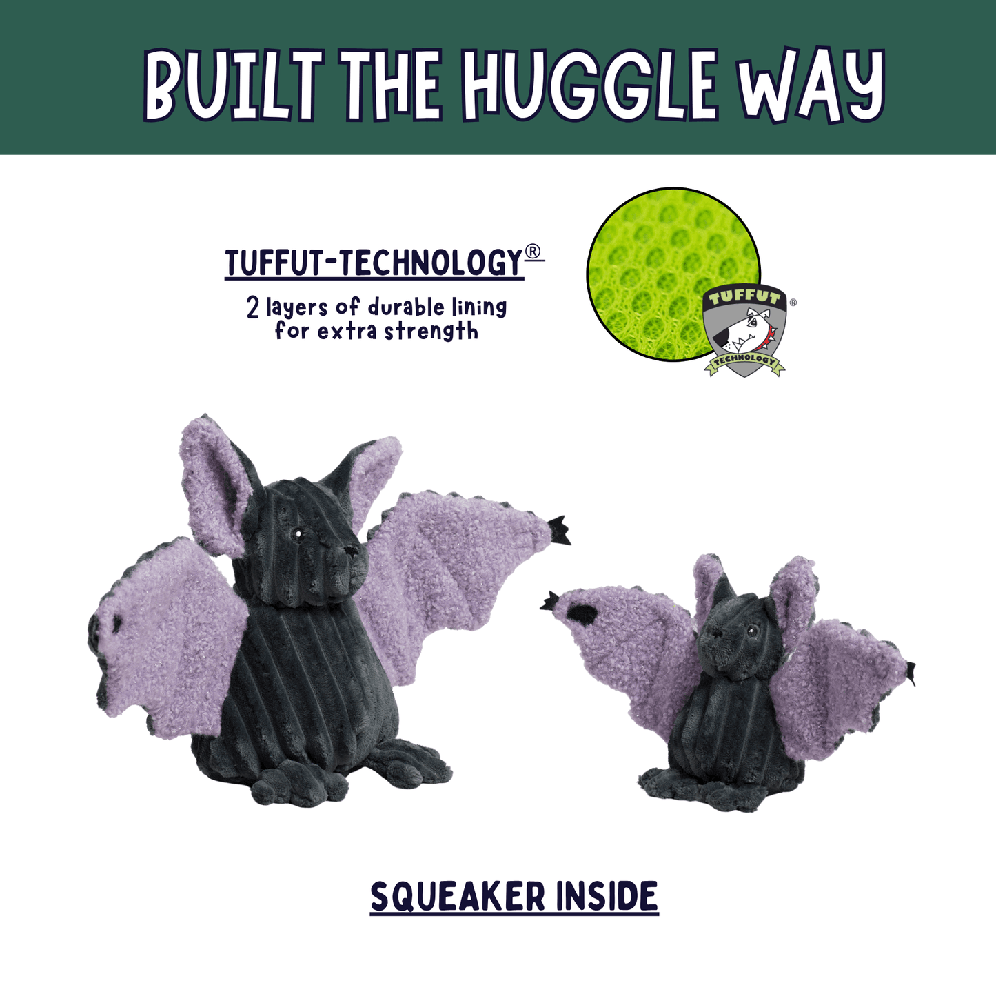Baxter Bat Halloween Dog Toy - HuggleHounds - Flyclothing LLC