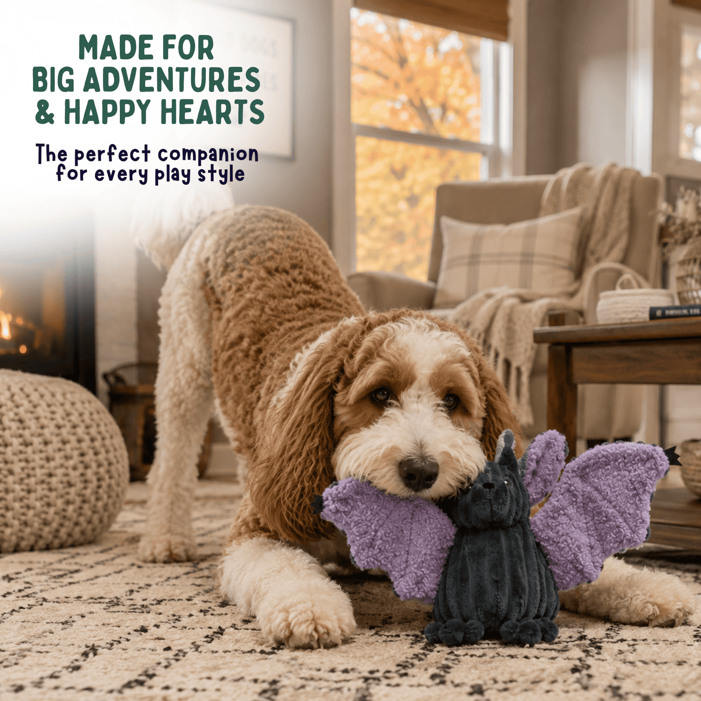 Baxter Bat Halloween Dog Toy - HuggleHounds - Flyclothing LLC