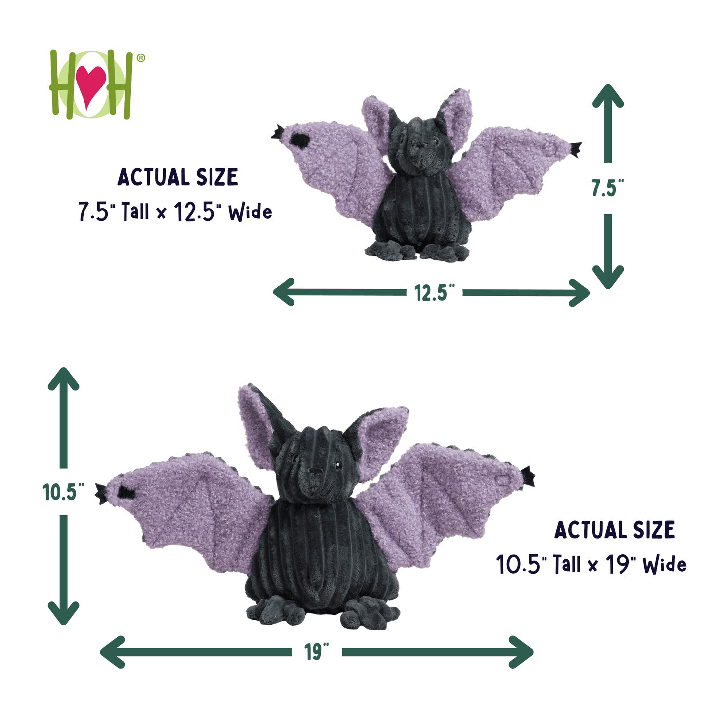 Baxter Bat Halloween Dog Toy - HuggleHounds - Flyclothing LLC