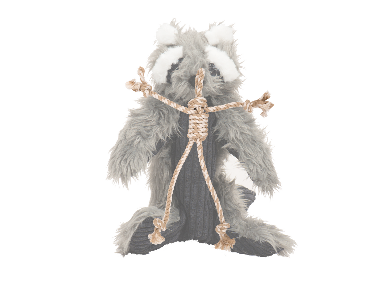 Redwood Raccoon X-Brace® Plush Dog Toy - HuggleHounds - Flyclothing LLC