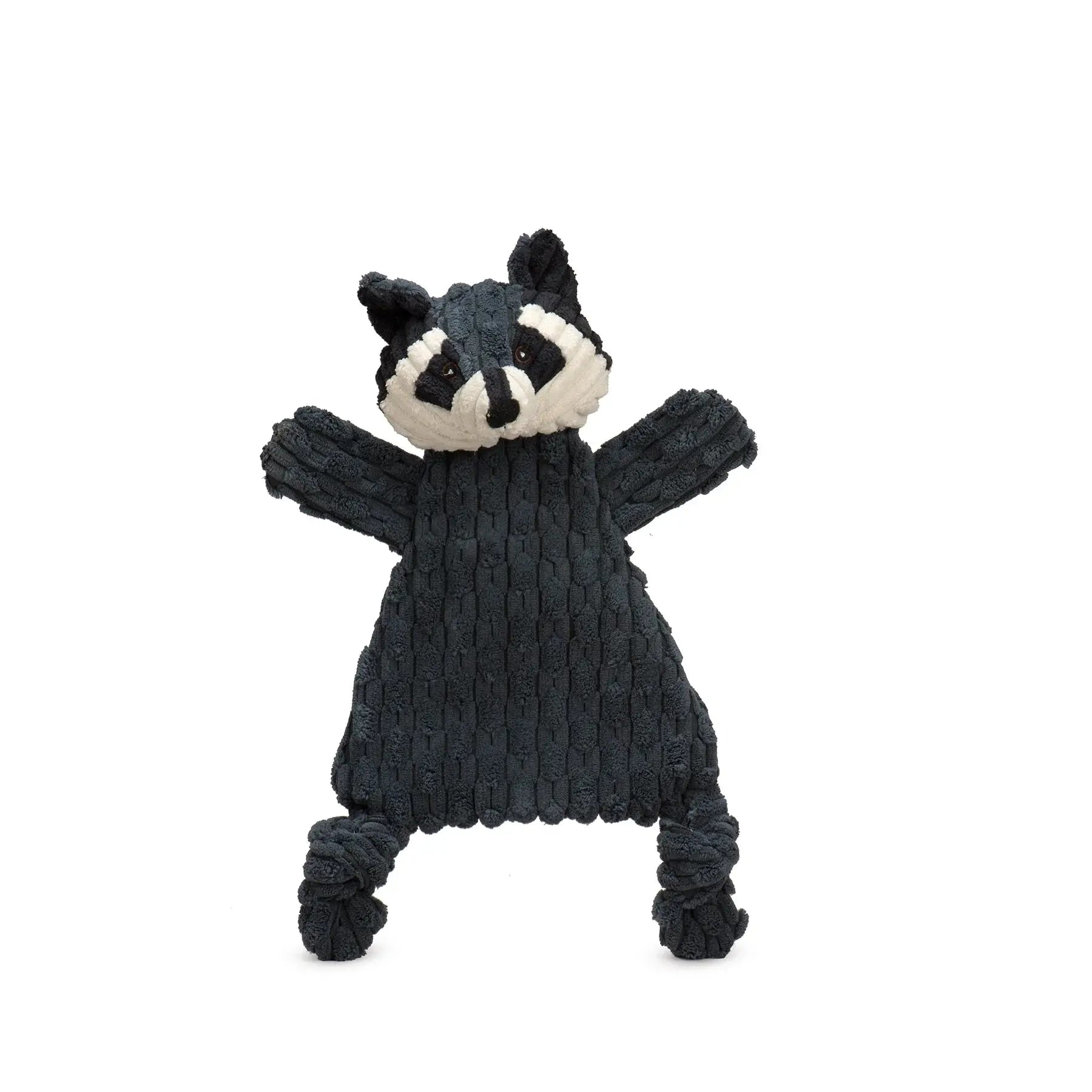 Reggie Raccoon HuggleFlatties™ Durable Plush Dog Toy - HuggleHounds - Flyclothing LLC