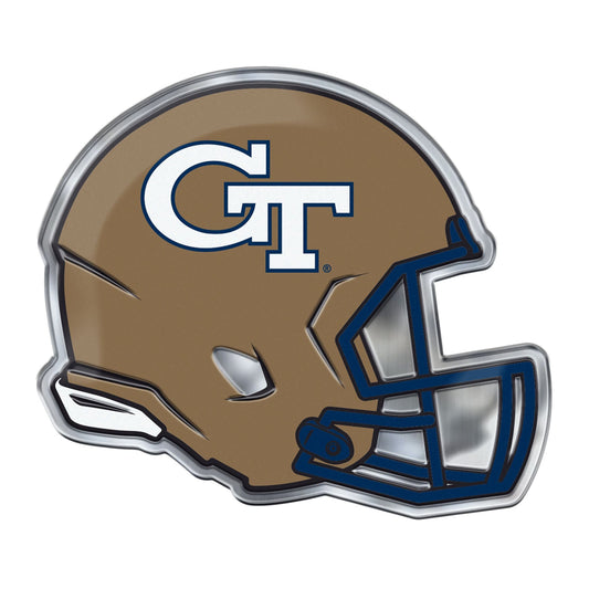 Georgia Tech Yellow Jackets Heavy Duty Aluminium Helmet Emblem - Georgia Tech