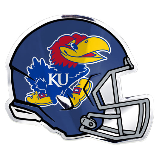 Kansas Jayhawks Heavy Duty Aluminium Helmet Emblem - Kansas
