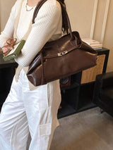 PU Leather Shoulder Bag - Trendsi - Flyclothing LLC