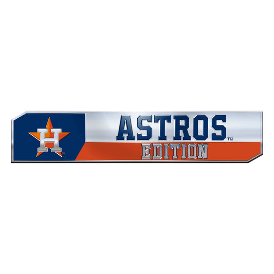Houston Astros 2 Piece Heavy Duty Aluminum Embossed Truck Emblem Set - Houston Astros