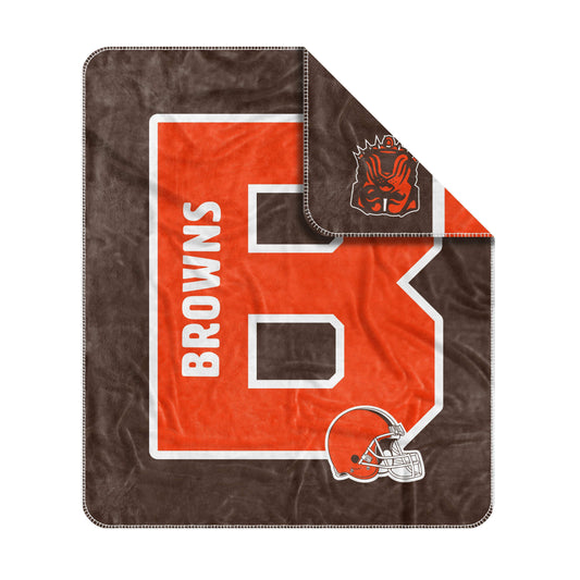 Cleveland Browns Dream Weave Throw 50x60 - Logo Brands - Flyclothing LLC