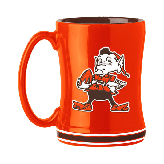 Cleveland Browns Bownie 14oz Relief Mug - Logo Brands - Flyclothing LLC