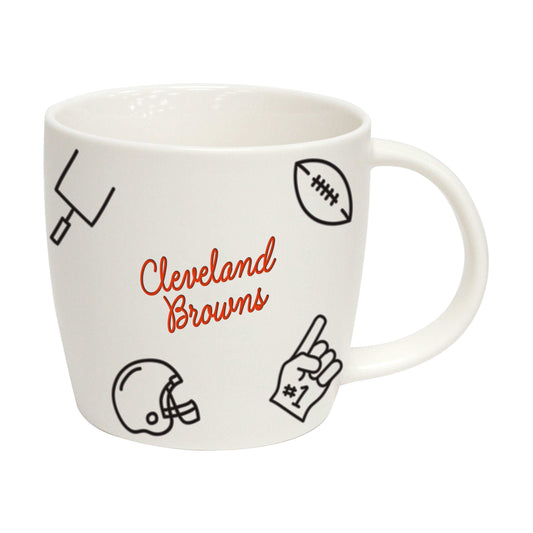 Cleveland Browns 18oz Playmaker Mug - Logo Brands - Flyclothing LLC