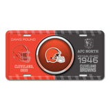 NFL - Cleveland Browns Embossed Metal License Plate - Logo Brands - Flyclothing LLC
