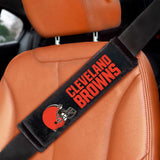 NFL - Cleveland Browns Embroidered Seatbelt Pad - Pair - Logo Brands - Flyclothing LLC