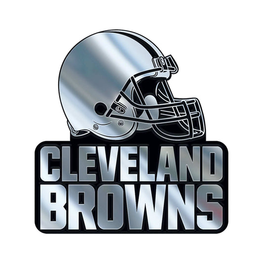 NFL - Cleveland Browns Molded Chrome Emblem - Logo Brands - Flyclothing LLC