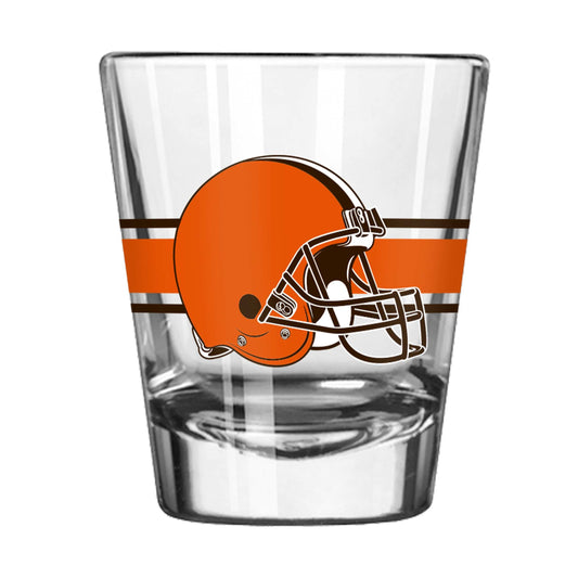 Cleveland Browns 2oz Stripe Shot Glass - Logo Brands - Flyclothing LLC