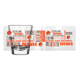 Cleveland Browns 2oz Spirit Shot Glass - Logo Brands - Flyclothing LLC