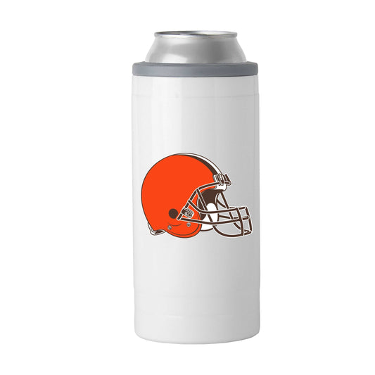 Cleveland Browns Letterman 12 oz Slim Can Coolie - Logo Brands - Flyclothing LLC