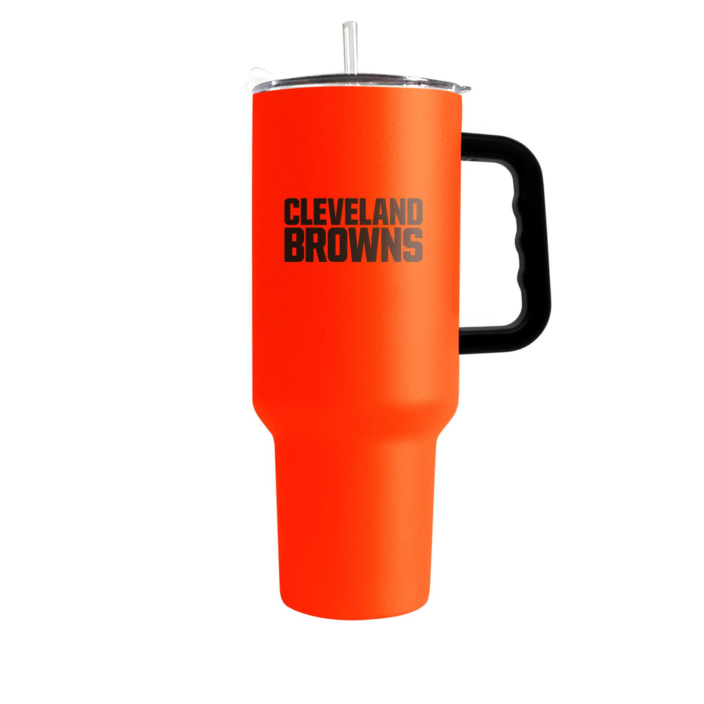 Cleveland Browns 40oz Flipside Powder Coat Tumbler - Logo Brands - Flyclothing LLC