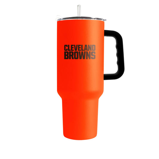 Cleveland Browns 40oz Flipside Powder Coat Tumbler - Logo Brands - Flyclothing LLC