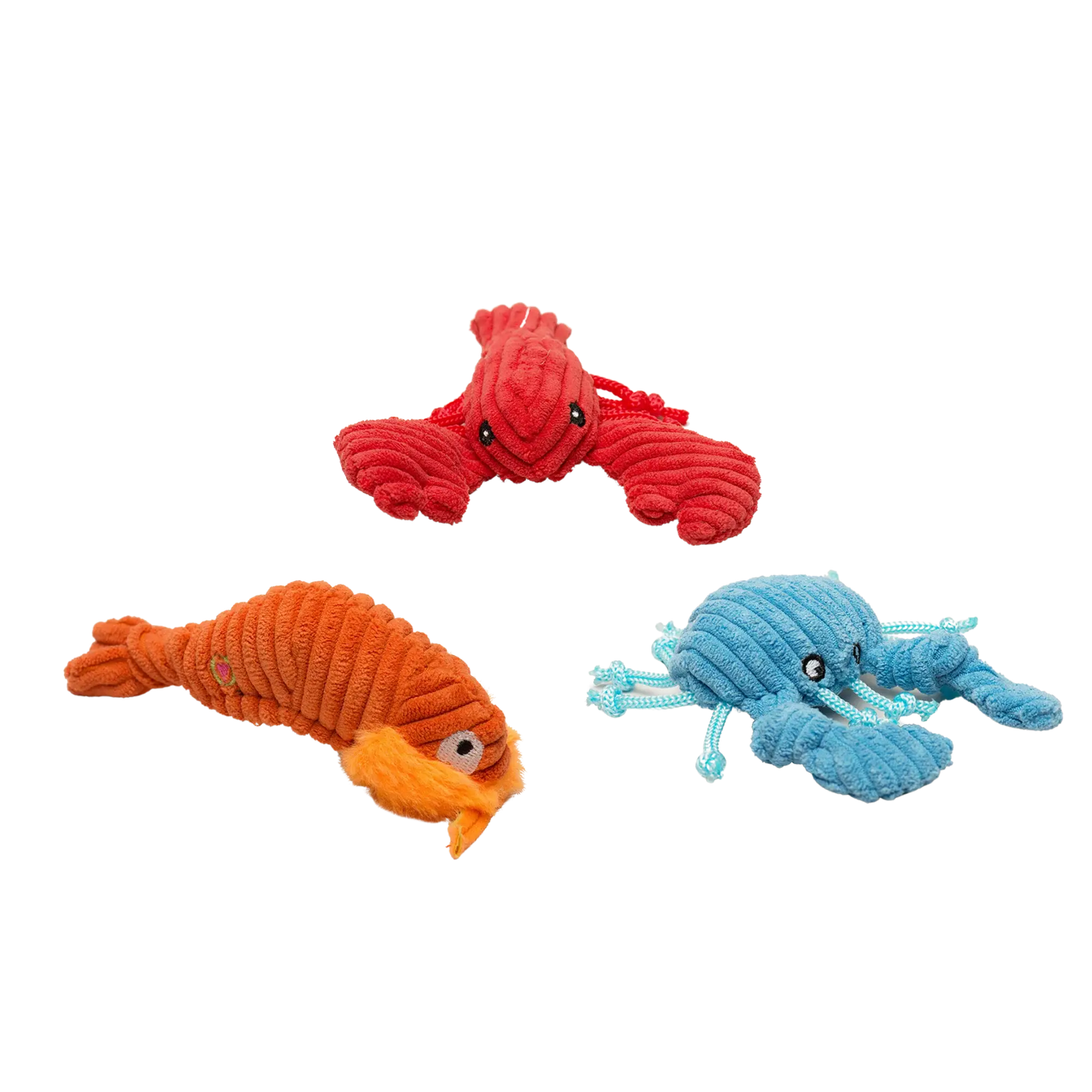 Raw Bar Wee Huggles® Plush Dog Toys, 3 pack - HuggleHounds - Flyclothing LLC