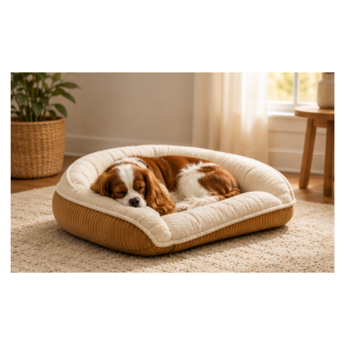 Scout Perfect Bolster Dog Bed - HuggleHounds - Flyclothing LLC