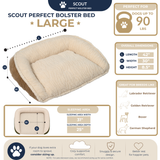 Scout Perfect Bolster Dog Bed - HuggleHounds - Flyclothing LLC