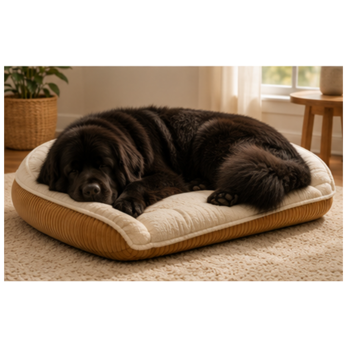 Scout Perfect Bolster Dog Bed - HuggleHounds - Flyclothing LLC