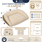 Scout Perfect Bolster Dog Bed - HuggleHounds - Flyclothing LLC