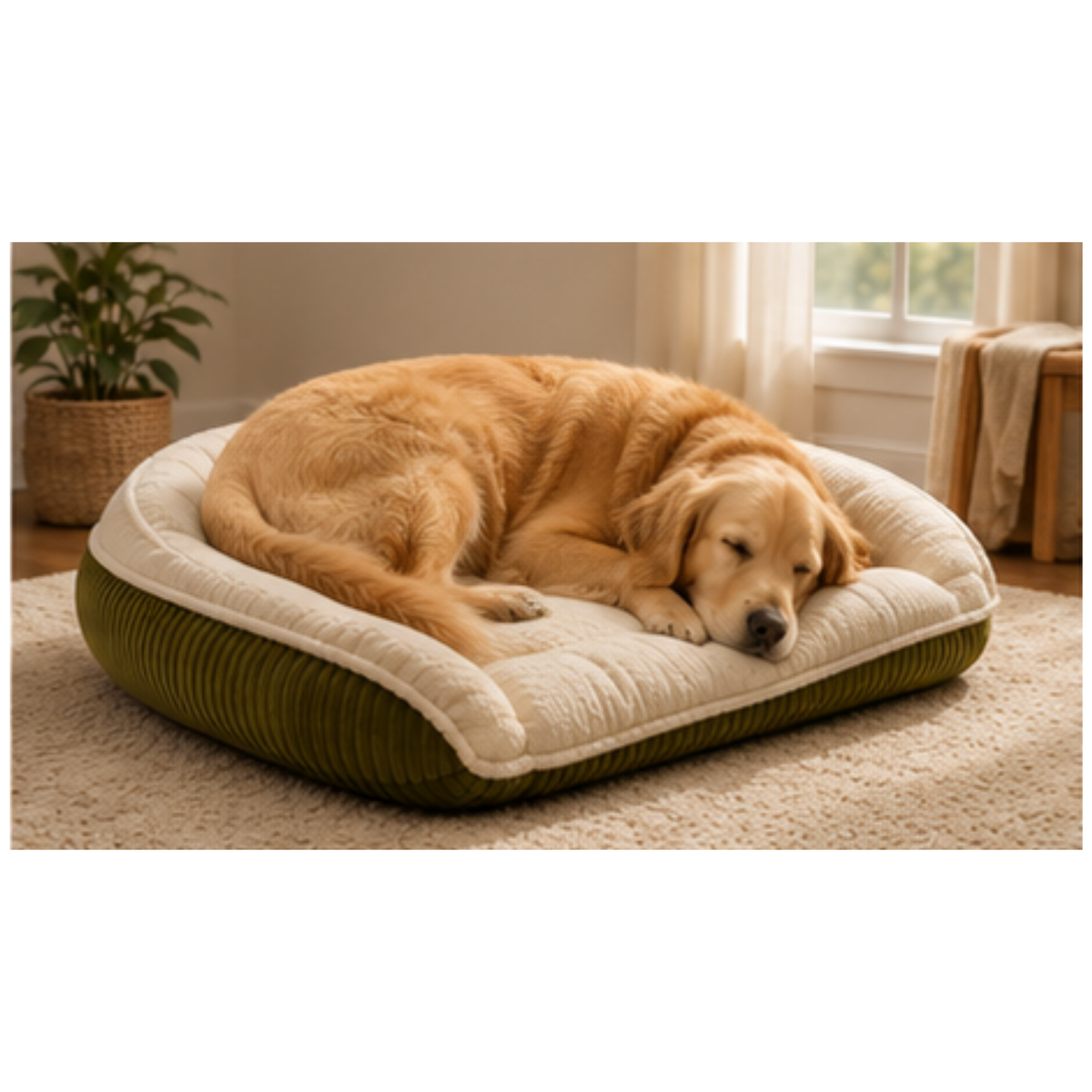Scout Perfect Bolster Dog Bed - HuggleHounds - Flyclothing LLC