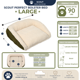 Scout Perfect Bolster Dog Bed - HuggleHounds - Flyclothing LLC