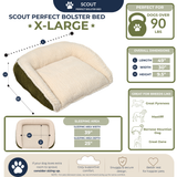 Scout Perfect Bolster Dog Bed - HuggleHounds - Flyclothing LLC