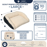 Scout Perfect Bolster Dog Bed - HuggleHounds - Flyclothing LLC