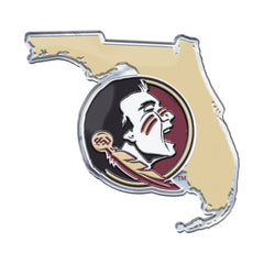 Florida State Seminoles Team State Aluminum Embossed Emblem - Florida State