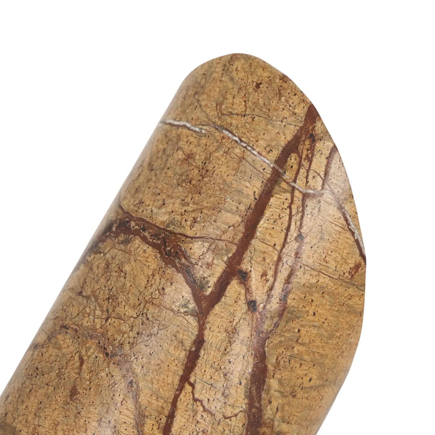 Set of Two Brown Marble Geometric Decorative Bookends - Homeroots - Flyclothing LLC