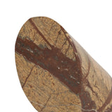 Set of Two Brown Marble Geometric Decorative Bookends - Homeroots - Flyclothing LLC