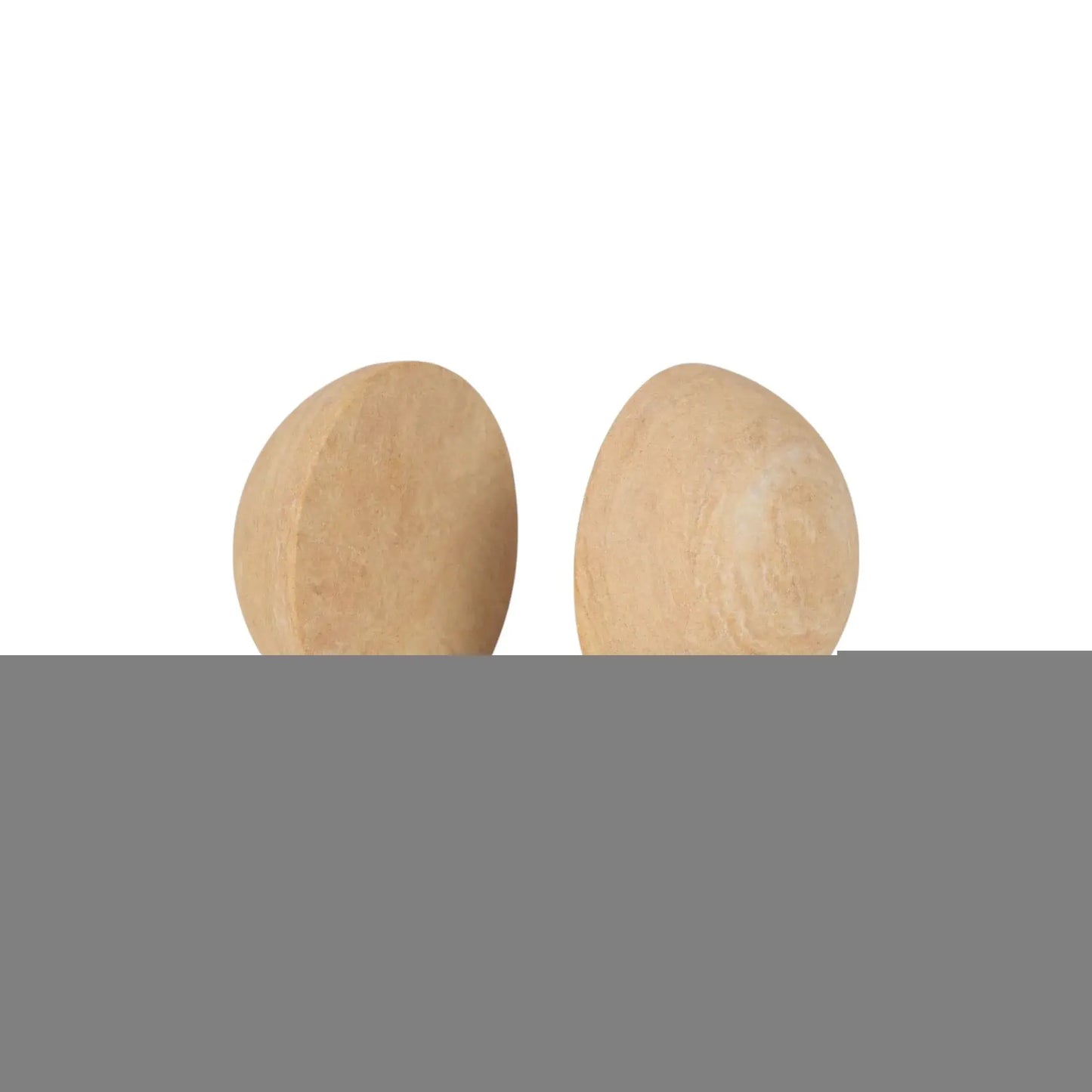 Set of Two Beige Stone Orb Decorative Bookends - Homeroots - Flyclothing LLC