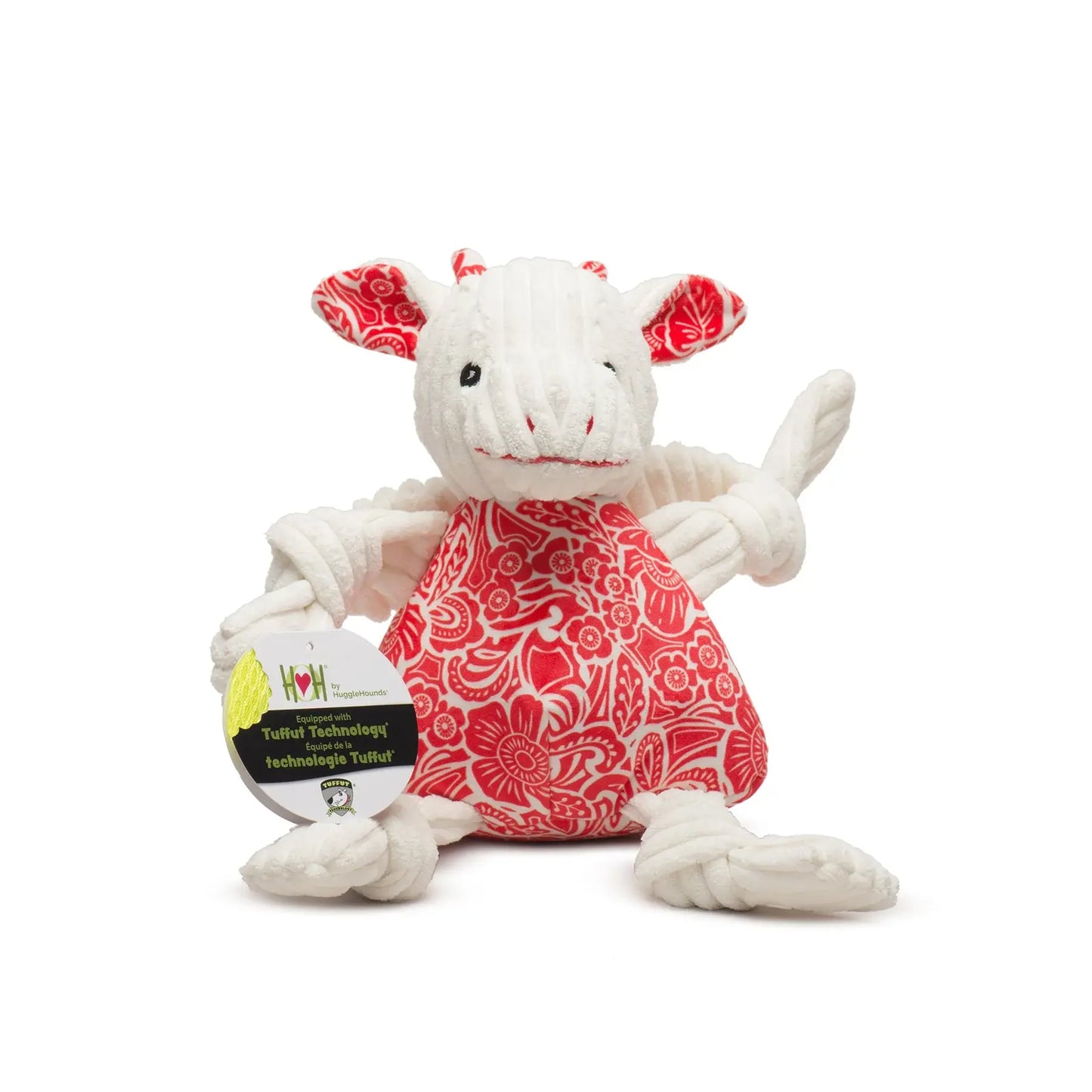 Lucky Dragon Knottie® Plush Dog Toy - HuggleHounds - Flyclothing LLC